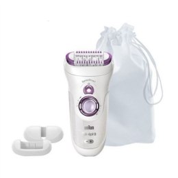 Braun Epilator Silk-épil 9 SensoSmart™ 9/700 Operating time 50 min, Cordless, Number of speeds 2, White/Purple