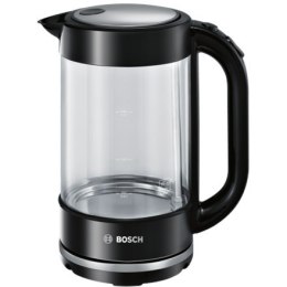 Bosch Kettle TWK70B03 Electric, 2400 W, 1.7 L, Glass/Stainless steel, Transparent, 360° rotational base