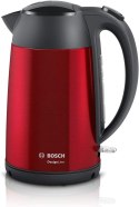 Bosch Kettle DesignLine TWK3P424 Electric, 2400 W, 1.7 L, Stainless steel, 360° rotational base, Red