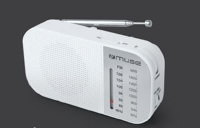 Muse M-025 RW Portable radio, White