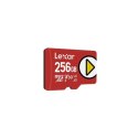 Lexar Play UHS-I MicroSDXC, 256 GB, Flash memory class 10, Red, 150 MB/s