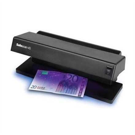 SAFESCAN 45 UV Counterfeit detector Black, Suitable for Banknotes, ID documents, Number of detection points 1