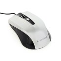 Gembird Mouse MUS-4B-01-BS Standard, No, Black/ silver, No,