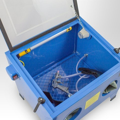 PIASKARKA KABINOWA 90 L Z PISTOLETEM i 4 DYSZAMI ZASILACZ TAŚMA FOLIE FILTR PIASKARKA KABINOWA 90 L Z PISTOLETEM i 4 DYSZAMI ZASILACZ TAŚMA FOLIE FILTR
