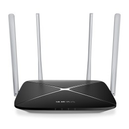 Mercusys AC1200 Dual Band Wireless Router AC12 802.11ac, 300+867 Mbit/s, 10/100 Mbit/s, Ethernet LAN (RJ-45) ports 3, Antenna ty