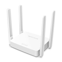 Mercusys Dual-Band Router AC10 802.11ac, 300+867 Mbit/s, 10/100 Mbit/s, Ethernet LAN (RJ-45) ports 2, Antenna type 4xFixed, Whit