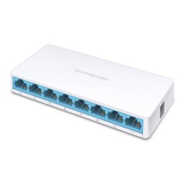 Mercusys Switch MS108 Unmanaged, Desktop, 10/100 Mbps (RJ-45) ports quantity 8, Power supply type External