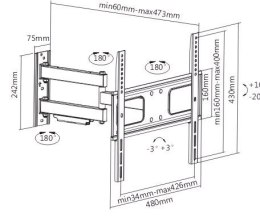 Sunne Wall mount, 23-42-EAX2, 32-55 