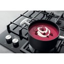 Hotpoint Hob HAGS 61F/BK Gas on glass, Number of burners/cooking zones 4, Mechanical, Black