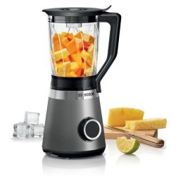 Bosch VitaPower Serie 4 Blender MMB6172S Tabletop, 1200 W, Jar material Glass, Jar capacity 1.5 L, Ice crushing, Black/Silver