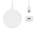 Belkin Wireless Charging Pad 15W + QC 3.0 24W Wall Charger  BOOST CHARGE White