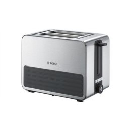 Bosch Toaster TAT7S25 Stainless steel/ black, 1050 W, Number of slots 2, Number of power levels 7, Bun warmer included