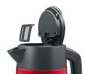 Bosch Kettle DesignLine TWK4P434 Electric, 2400 W, 1.7 L, Stainless steel, 360° rotational base, Red/Black