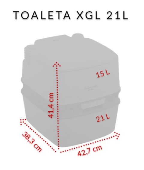 TOALETA TURYSTYCZNA THETFORD QUBE XGL 21L PRZENOŚNA WSKAŹNIK WYPEŁNIENIA TOALETA TURYSTYCZNA THETFORD QUBE XGL 21L PRZENOŚNA WSKAŹNIK WYPEŁNIENIA