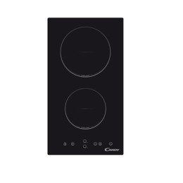 Candy Domino CDH 30 Vitroceramic, Number of burners/cooking zones 2, Black, Display, Timer