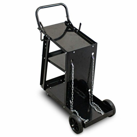 MOBILNY WÓZEK SPAWALNICZY WARSZTATOWY CZARNY STABILNY SOLIDNY 3 PÓŁKI MOBILNY WÓZEK SPAWALNICZY WARSZTATOWY CZARNY STABILNY SOLIDNY 3 PÓŁKI