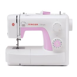 Sewing machine Singer SIMPLE 3223 White/Pink, Number of stitches 23, Number of buttonholes 1,