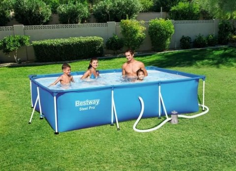 Basen stelażowy z pompą 300x201x66cm BESTWAY 56411 Basen stelażowy z pompą 300x201x66cm BESTWAY 56411