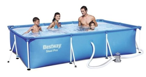Basen stelażowy z pompą 300x201x66cm BESTWAY 56411 Basen stelażowy z pompą 300x201x66cm BESTWAY 56411