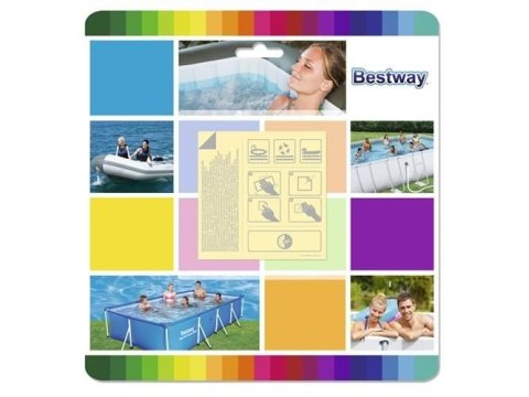 Zestaw łatek naprawczych do basenu - BESTWAY 62091 Zestaw łatek naprawczych do basenu - BESTWAY 62091