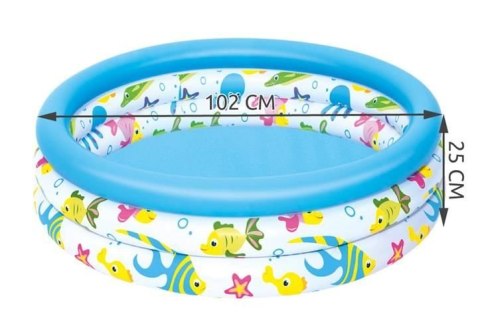 Basen dmuchany 102x25cm - BESTWAY 51008 Basen dmuchany 102x25cm - BESTWAY 51008