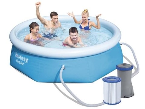Basen rozporowy z pompą 244x66cm - BESTWAY 57268 Basen rozporowy z pompą 244x66cm - BESTWAY 57268