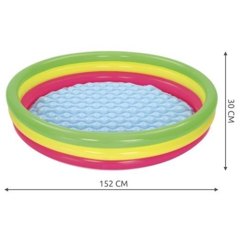Dmuchany basen tęczowy 152cm Bestway 51103 Dmuchany basen tęczowy 152cm Bestway 51103