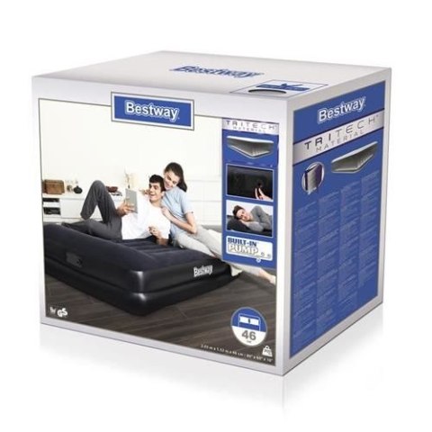 Materac z pompką 203x152x46cm BESTWAY 67403 Materac z pompką 203x152x46cm BESTWAY 67403
