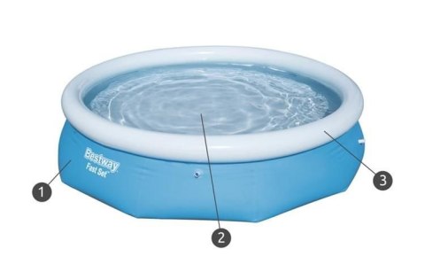 Basen rozporowy 305x76cm - BESTWAY 57266 Basen rozporowy 305x76cm - BESTWAY 57266