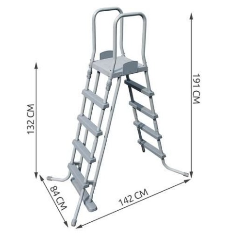 Drabinka do basenu 132cm - BESTWAY 58332 Drabinka do basenu 132cm - BESTWAY 58332
