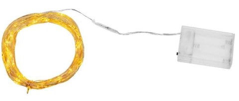 Lampki 100 LED drucik - ciepły biały