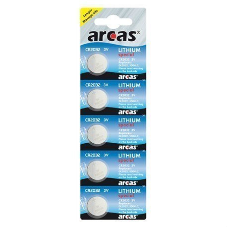 Arcas CR2032, Lithium, 5 pc(s)