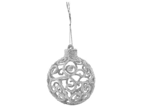 Bombki choinkowe zestaw 100 szt + gwiazda srebrne