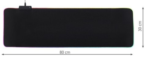 Podkładka pod mysz i klawiaturę gamingowa LED