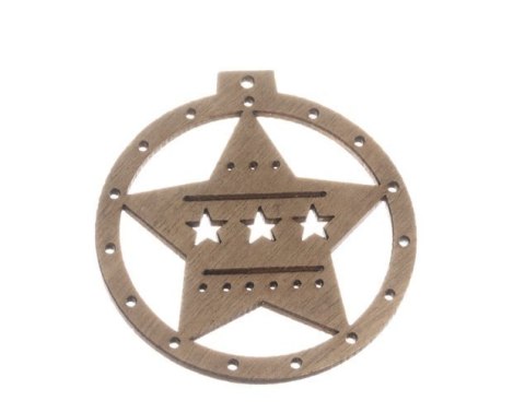 Bombki drewniane - 10 szt