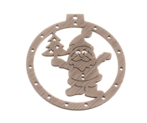 Bombki drewniane - 10 szt