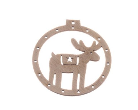 Bombki drewniane - 10 szt