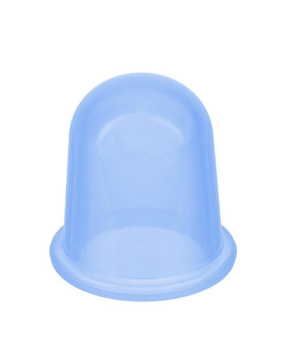 Bańki chińskie silikonowe z masażerem-zestaw BLUE