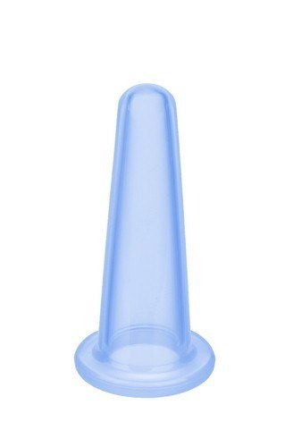 Bańki chińskie silikonowe z masażerem-zestaw BLUE