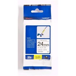 Brother TZe-FX251 Flexible ID Laminated Tape Black on White, TZe, 8 m, 2.4 cm