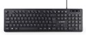 Gembird Multimedia Keyboard KB-MCH-04 USB Keyboard, Wired, US, Black