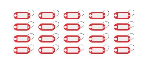 Zestaw brelok/identyfikatory do kluczy 100 szt