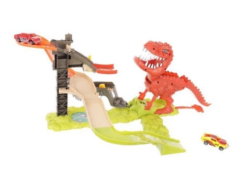 Tor wyrzutnia dinozaur + 2 autka Tor wyrzutnia dinozaur + 2 autka