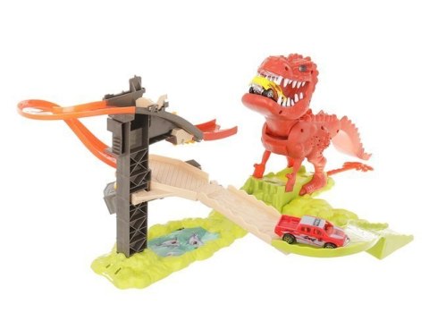 Tor wyrzutnia dinozaur + 2 autka Tor wyrzutnia dinozaur + 2 autka