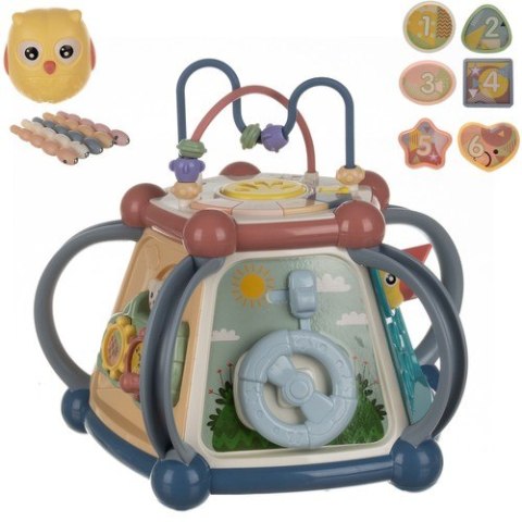 Kostka edukacyjna drewniana - sorter K17249 Kostka edukacyjna drewniana - sorter K17249