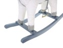Koń na biegunach 65cm/K9331 biało-srebrny Kruzzel