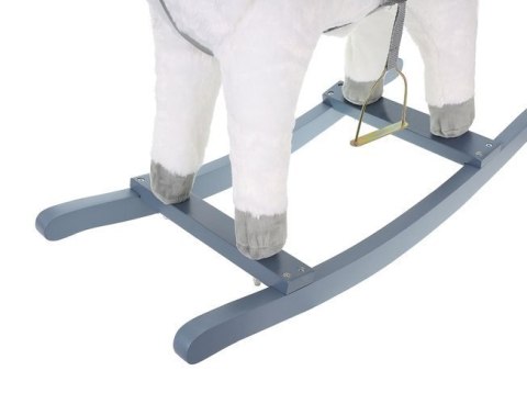 Koń na biegunach 65cm/K9331 biało-srebrny Kruzzel Koń na biegunach 65cm/K9331 biało-srebrny Kruzzel
