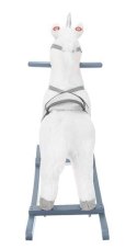 Koń na biegunach 65cm/K9331 biało-srebrny Kruzzel