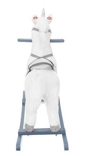 Koń na biegunach 65cm/K9331 biało-srebrny Kruzzel Koń na biegunach 65cm/K9331 biało-srebrny Kruzzel