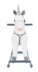 Koń na biegunach 65cm/K9331 biało-srebrny Kruzzel